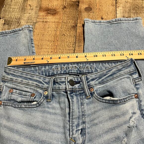 American Eagle Women's Light Wash Denim Original Bootcut Jeans Sz 28x30 - Picture 5 of 7